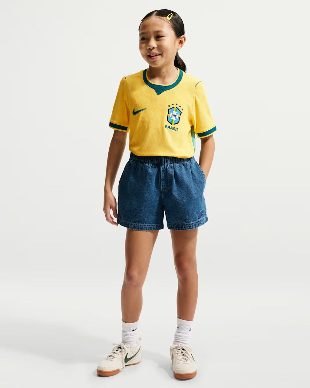 Nike Brazil Older Kids' 2026 Home Dri-FIT Football Shirt