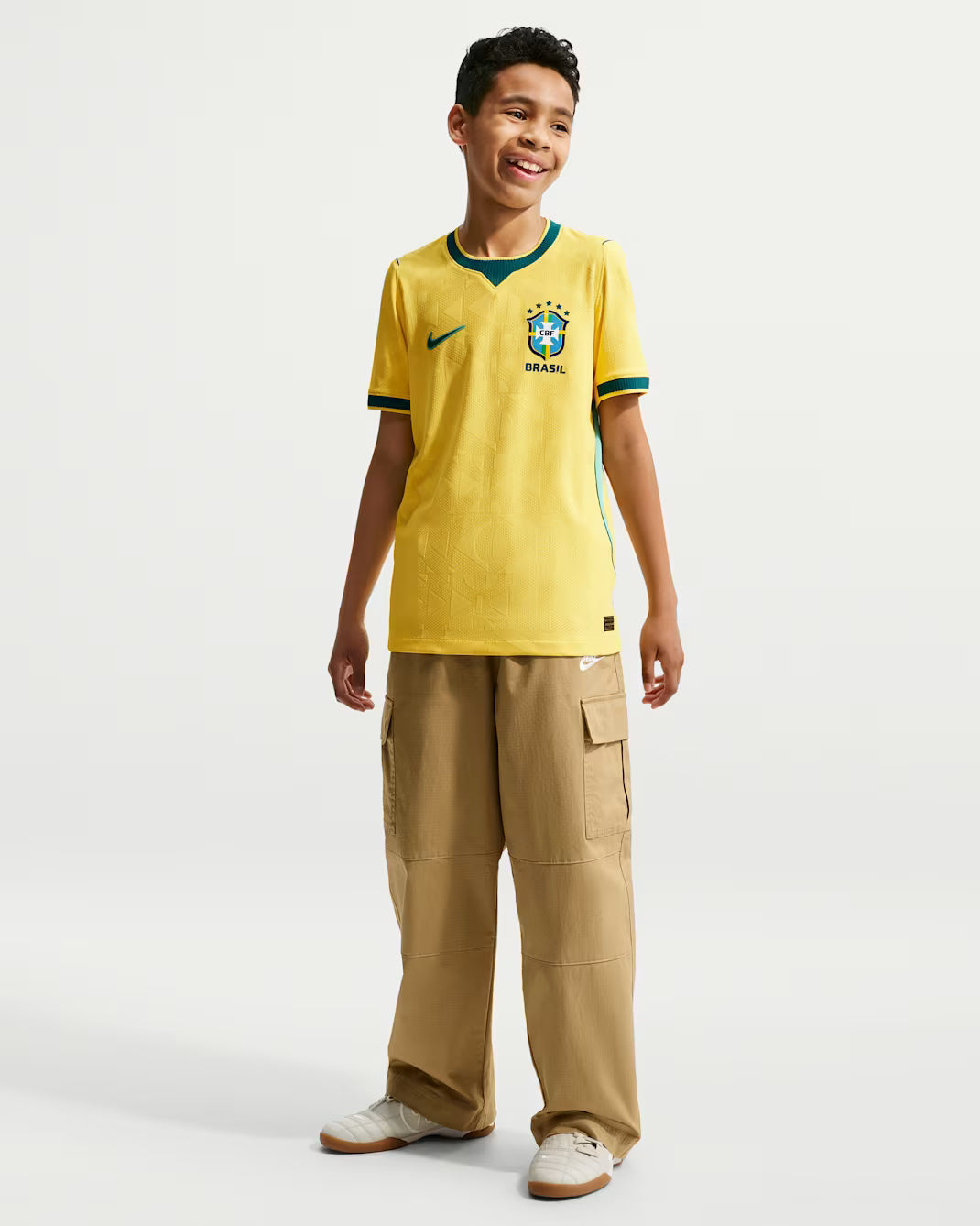 Nike Brazil Older Kids' 2026 Home Dri-FIT Football Shirt