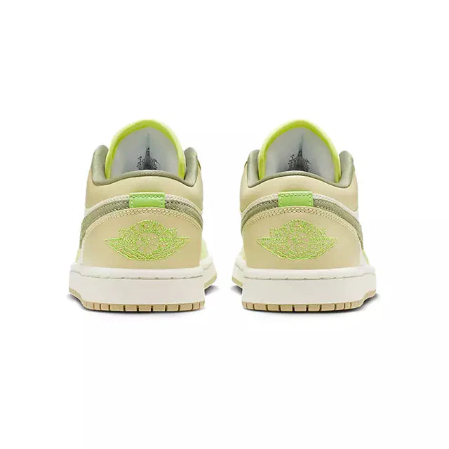 Air Jordan 1 Low Women's 'Sail Oil Green Light Lemon'