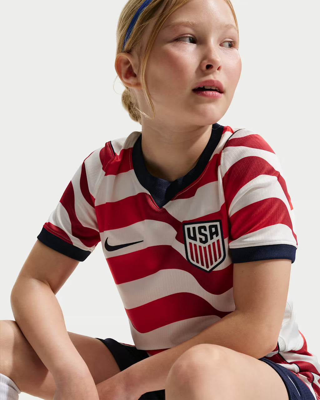 Nike USMNT Older Kids' 2026 Home Dri-FIT Football Shirt