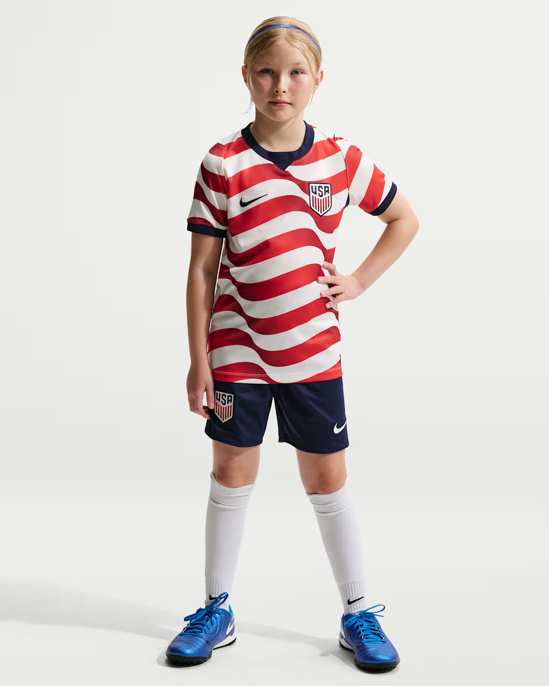 Nike USMNT Older Kids' 2026 Home Dri-FIT Football Shirt