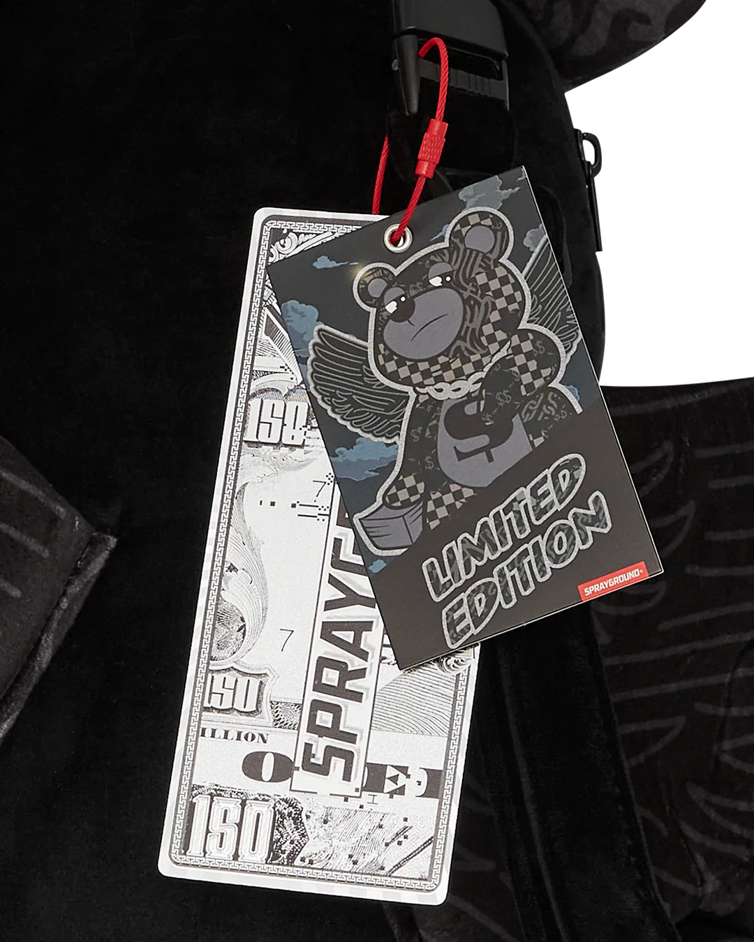 SPRAYGROUND 4AM MONEY WING BEAR BACKPACK