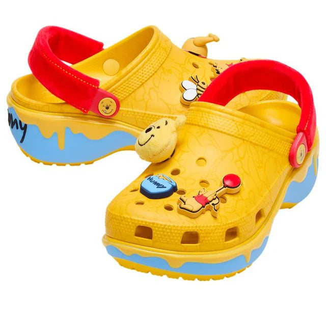 Crocs x Disney Winnie the Pooh Classic Platform Clog 'Yellow Red'